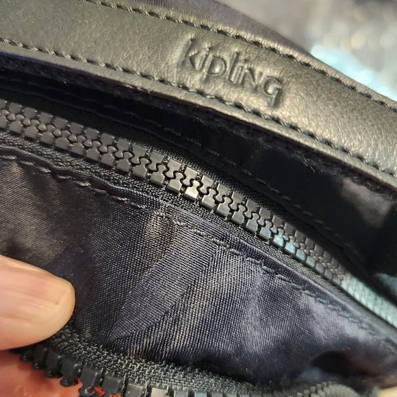 Kipling Seoul Large 15” Laptop Backpack Navy Blue Camo School Book Bag No Ape - Picture 7 of 11